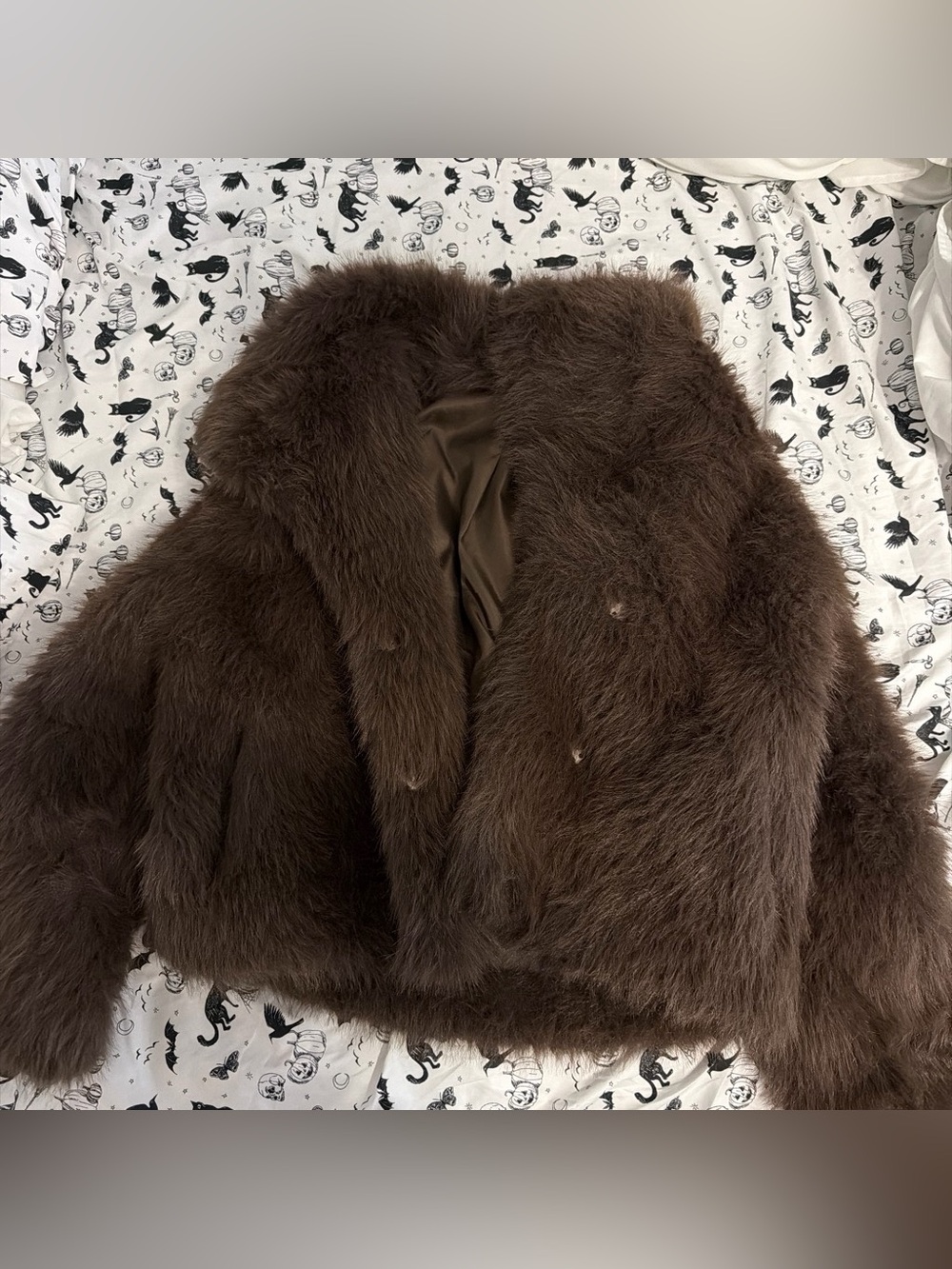 Women's Brown Faux Fur Jacket - Luxury Plush Coat